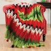 Herrschners Merry & Bright Ripple Afghan Crochet Kit
