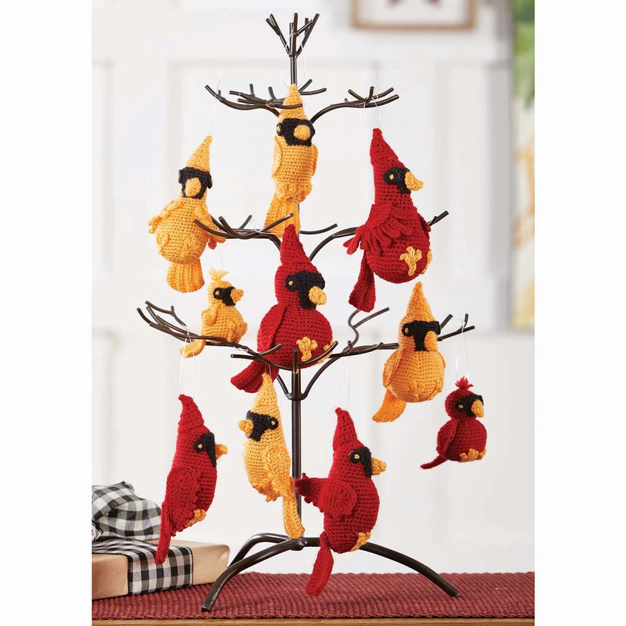 Herrschners Christmas Cardinals Ornaments Crochet Kit
