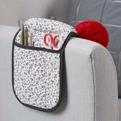 Quilted Armchair Organizer - Vintage Accessory