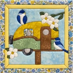 Quilt Magic Birdhouse Camper No-Sew Quilt Kit