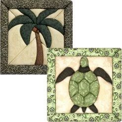 Quilt Magic Mini Sea Turtle And Mini Palm Tree No-Sew Quilt Kit